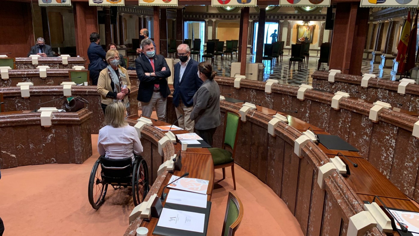 Una de las comparecencias celebradas este lunes en la Asamblea