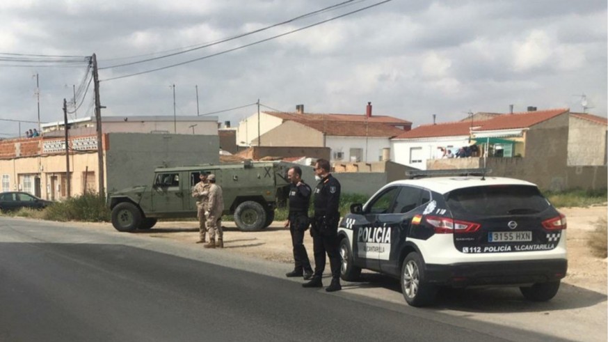 Control policial en Alcantarilla