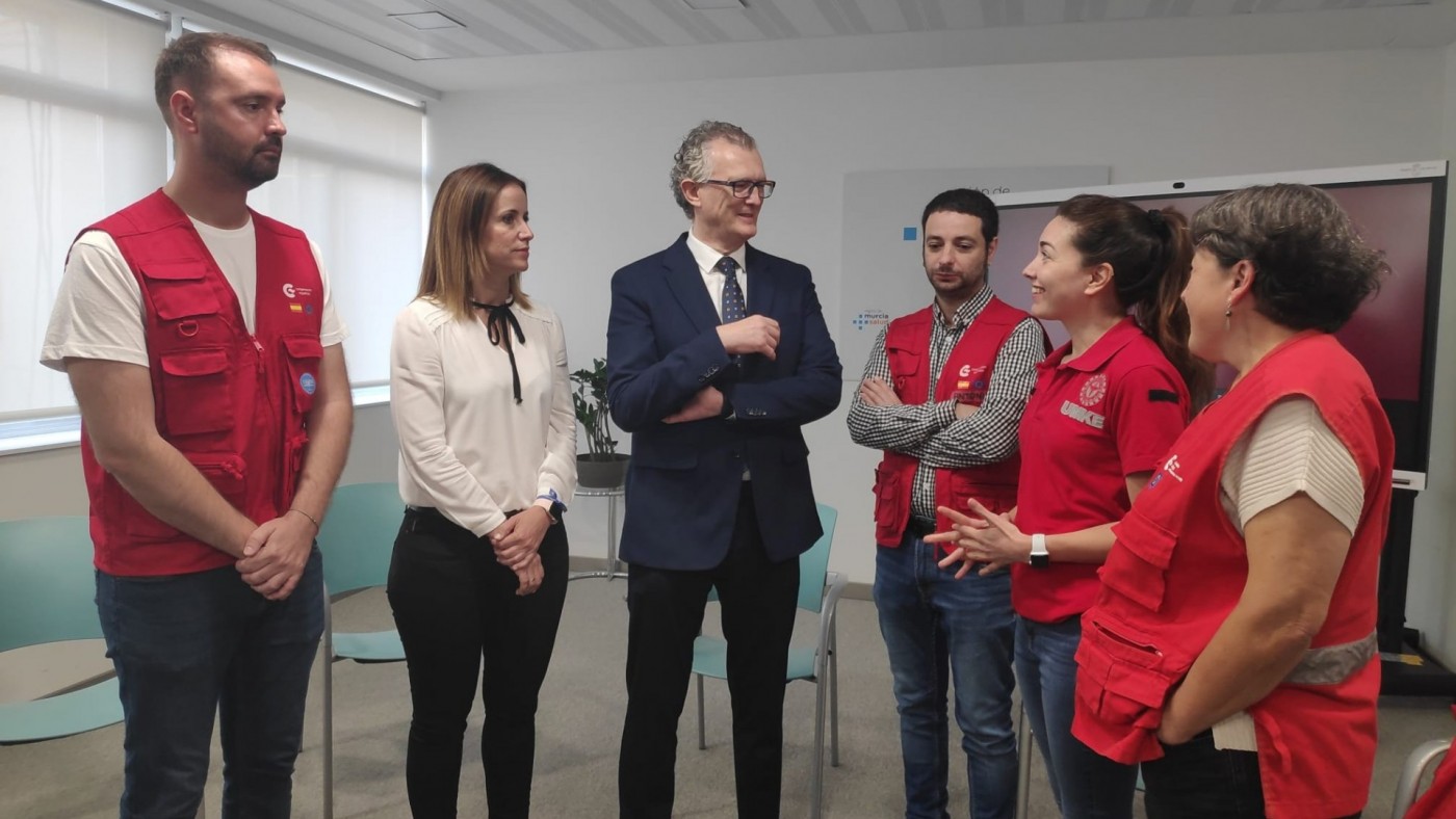 Recepción a sanitarios murcianos del equipo de emergencias que asistió a las víctimas del terremoto de Turquía