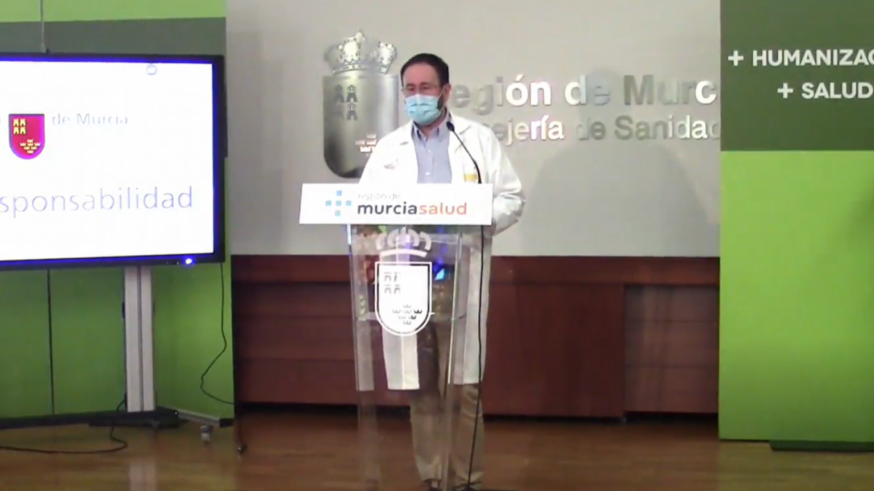 Jaime Pérez, portavoz del Comité de seguimiento de la Covid-19, en rueda de prensa