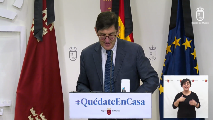 Manuel Villegas, durante su comparecencia