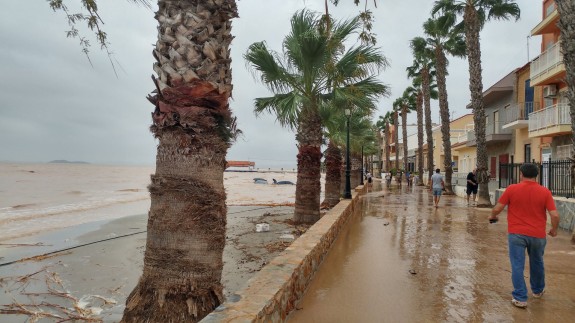 Daños del temporal de septiembre en Los Alcázares