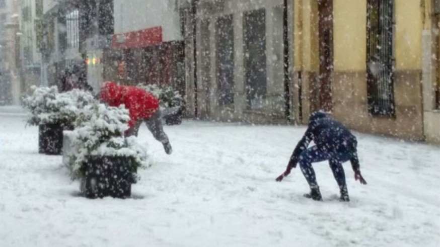 Nevada en Yecla en enero de 2017