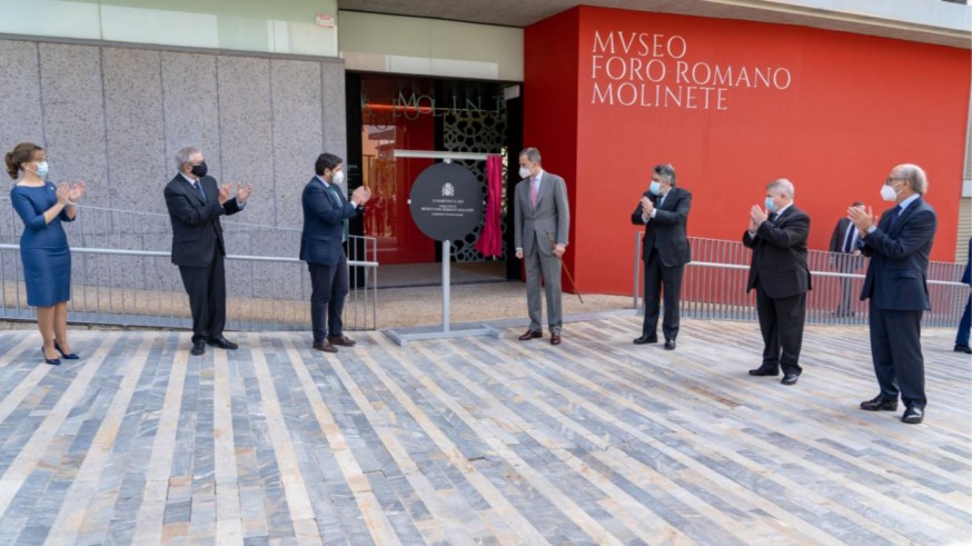 GALERÍA | Felipe VI inaugura el Museo Foro Romano Molinete en Cartagena