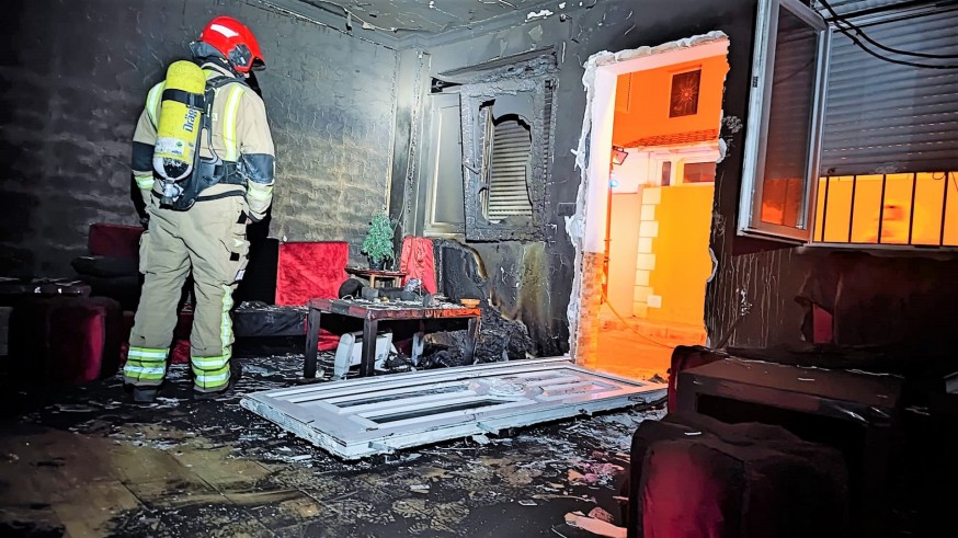 Una mujer muere en el incendio de su vivienda en Puerto de Mazarrón
