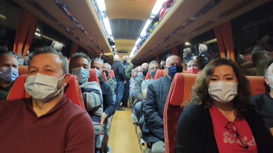 Los agricultores murcianos viajan a Madrid para manifestarse y exigir un futuro rural