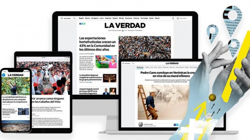 MURyCíA. El periódico 'La Verdad' pone en marcha LA VERDAD on+, un nuevo proyecto digital on line 