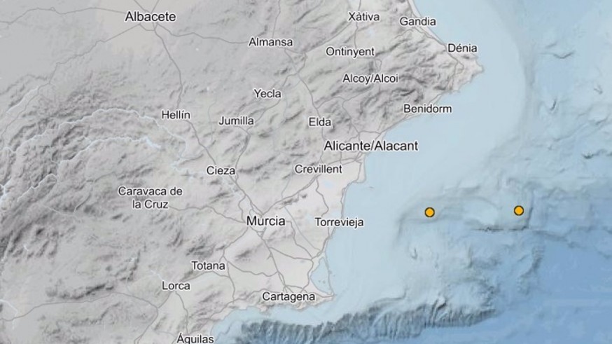 La costa de Cartagena registra dos seísmos de 2,4 y 2,5 grados en la escala de Richter