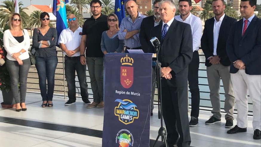 Gómez López presenta los Mar Menor Games (foto: ORM)