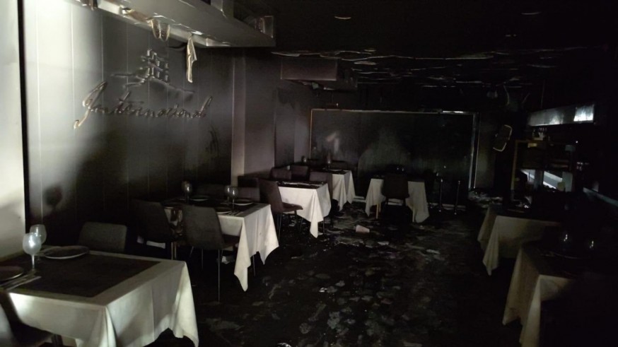 Incendio en el Restaurante Internacional en Archena