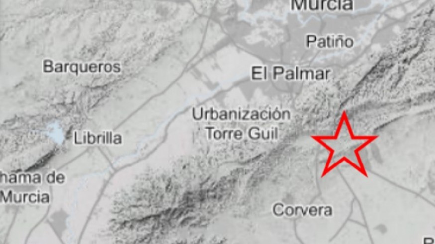 Murcia registra un terremoto de 2,5 de magnitud