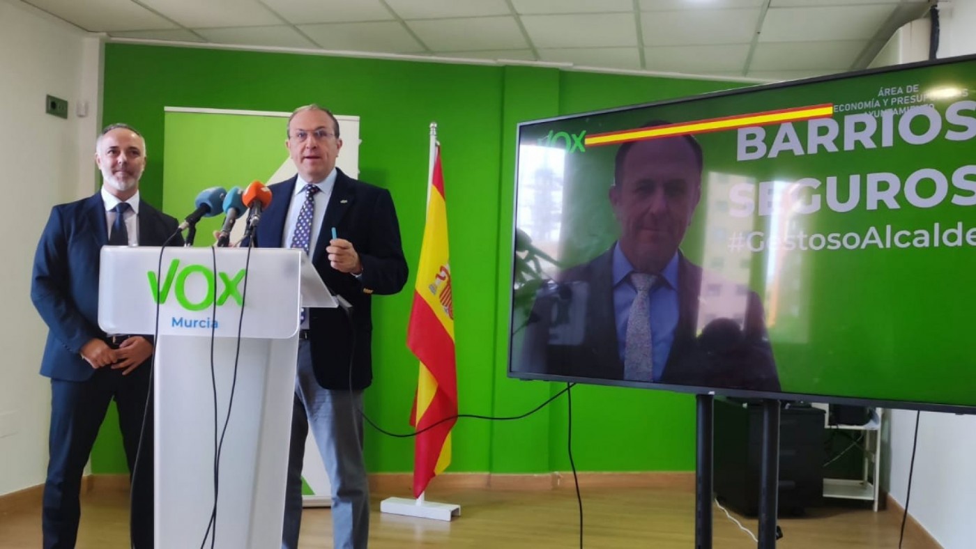 Vox aumentará en un 40% la inversión en las pedanías de Murcia 