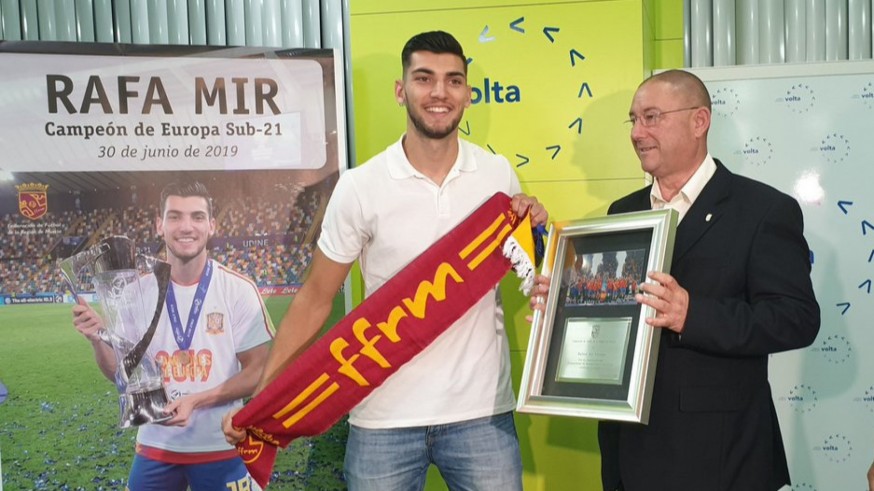 Rafa Mir durante el acto de la Federación Murciana. Foto: FFRM