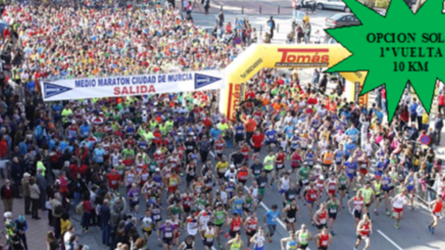 Imagen de una edición anterior de la Media Maratón de Murcia