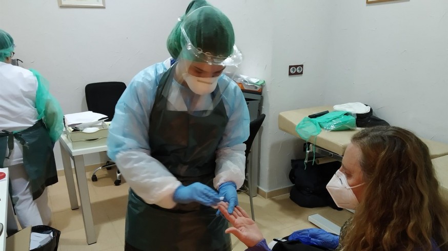Prueba del coronavirus
