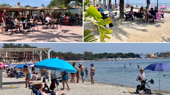 El verano se adelanta un mes en las playas del Mar Menor