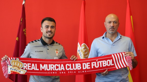 Andrés Silvente y Manolo Molina. Foto: Real Murcia