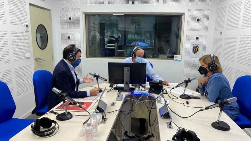 Paco Valdés, Joaquín Azparren y Pilar Berral. ORM