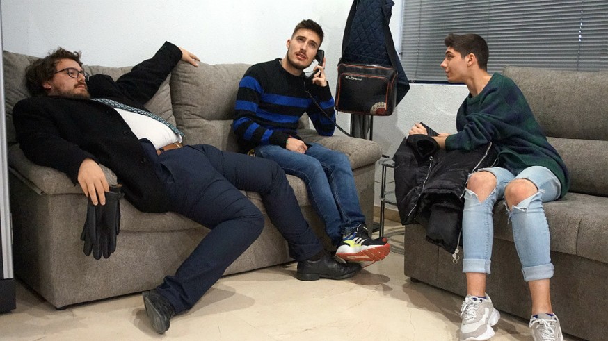 Kiko Torres, Samuel Pérez y Álvaro Mediavilla