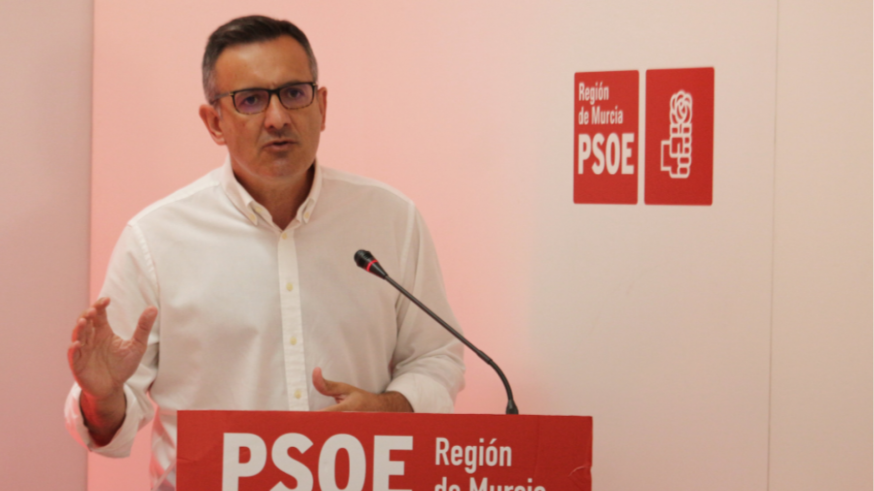 Diego Conesa, en la sede del PSOE