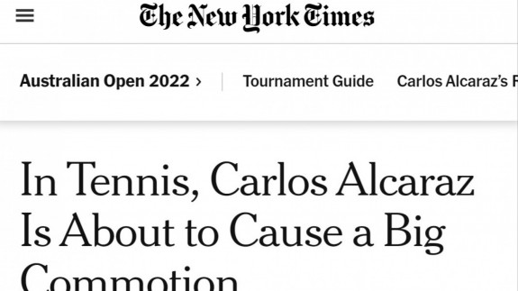 Carlos Alcaraz también se cuela en "The New York Times"