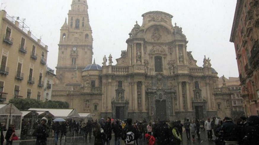 Catedral de Murcia en invierno