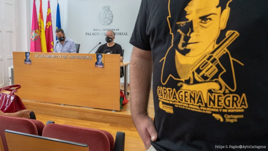 Presentación de 'Cartagena Negra' el pasado viernes en el Ayuntamiento de Cartagena