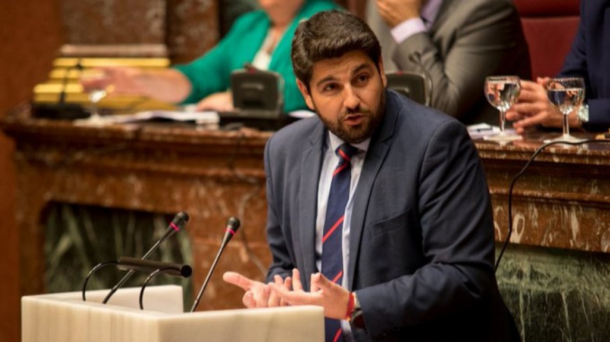 López Miras en el anterior debate