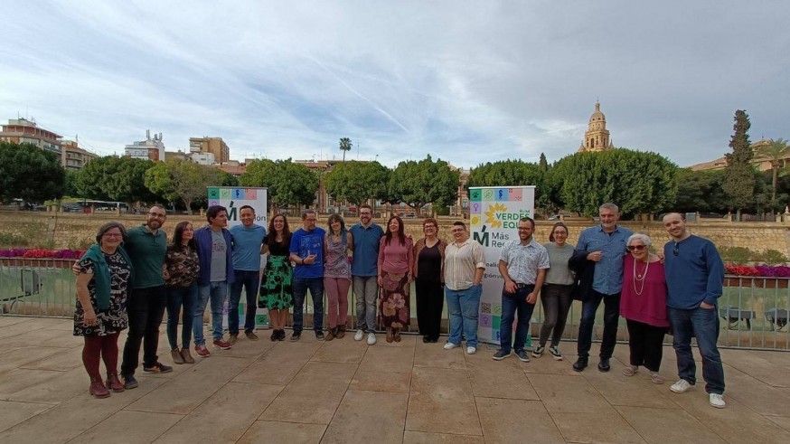 Más Murcia-Verdes Equo presenta su lista al Ayuntamiento de Murcia para las elecciones del 28 de mayo