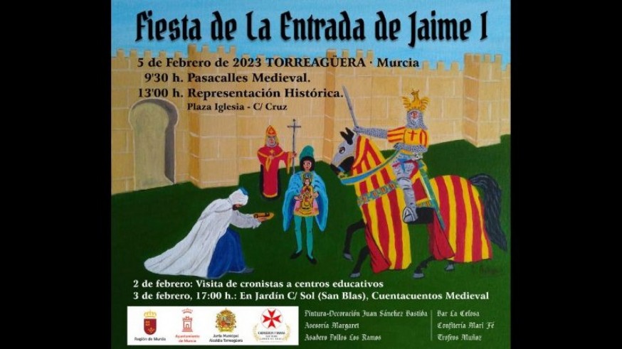 Torreagüera recuerda la entrada de Jaime I a Murcia