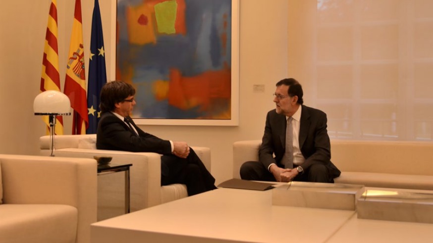 Reunión en Moncloa entre Rajoy y Puigdemont