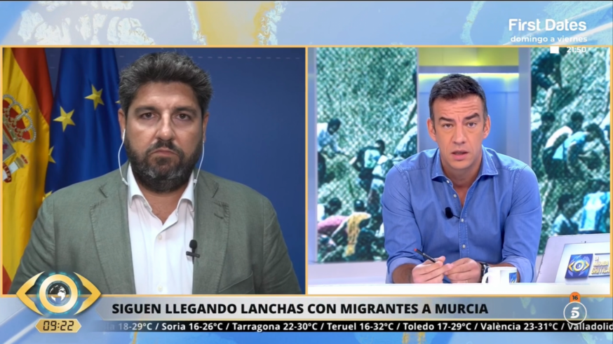 López Miras reclama a Sánchez refuerzos para proteger las costas de la Región de Murcia