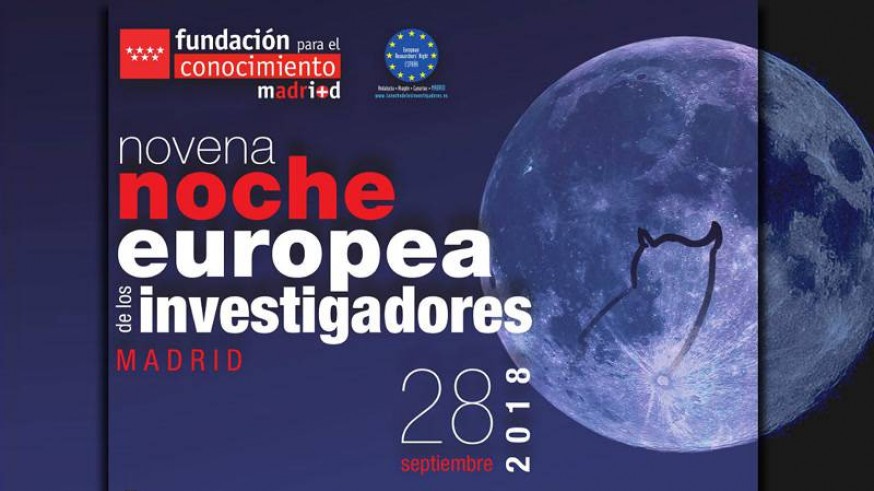 Cartel de la novena Noche Europea de los Investigadores
