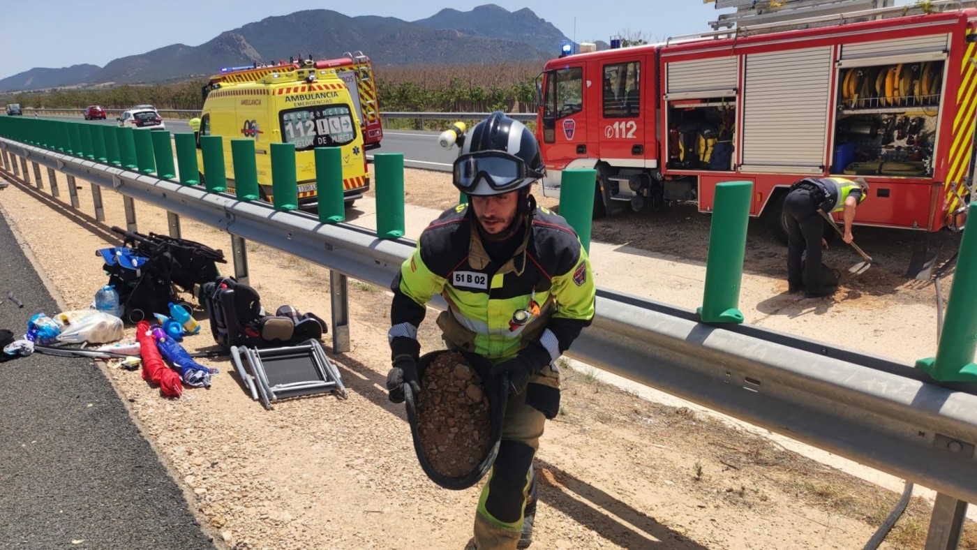 Fallece un bebé de 11 meses en un accidente de tráfico en Yecla 