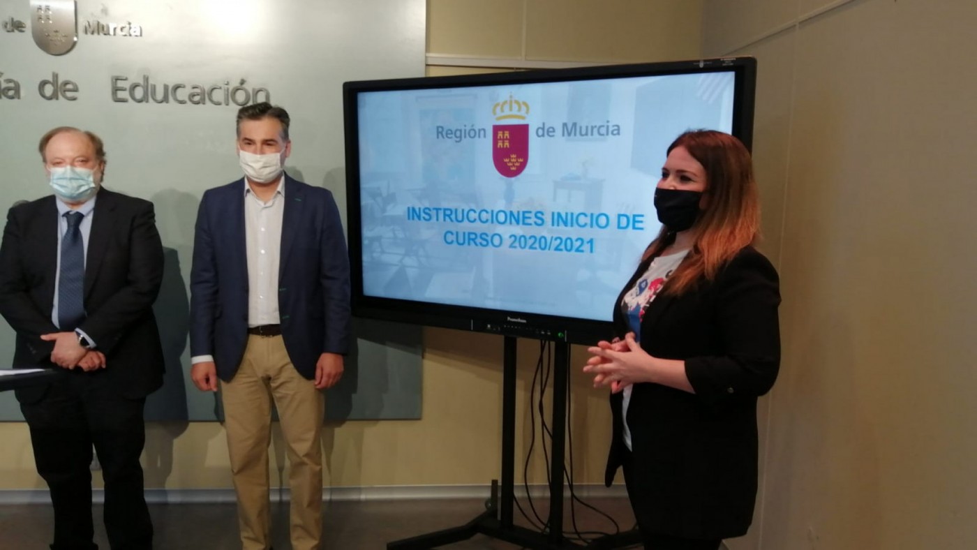 Rueda de prensa para la presentación de las instrucciones del curso escolar