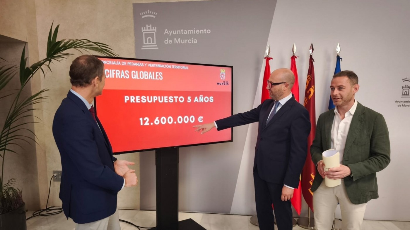 El mantenimiento de vías públicas de las pedanías de Murcia se divide en seis lotes con presupuestos diferentes