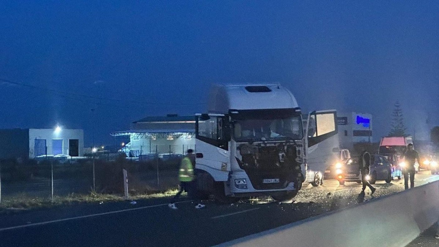 Dos heridos en un accidente de tráfico en la Autovía de Sucina