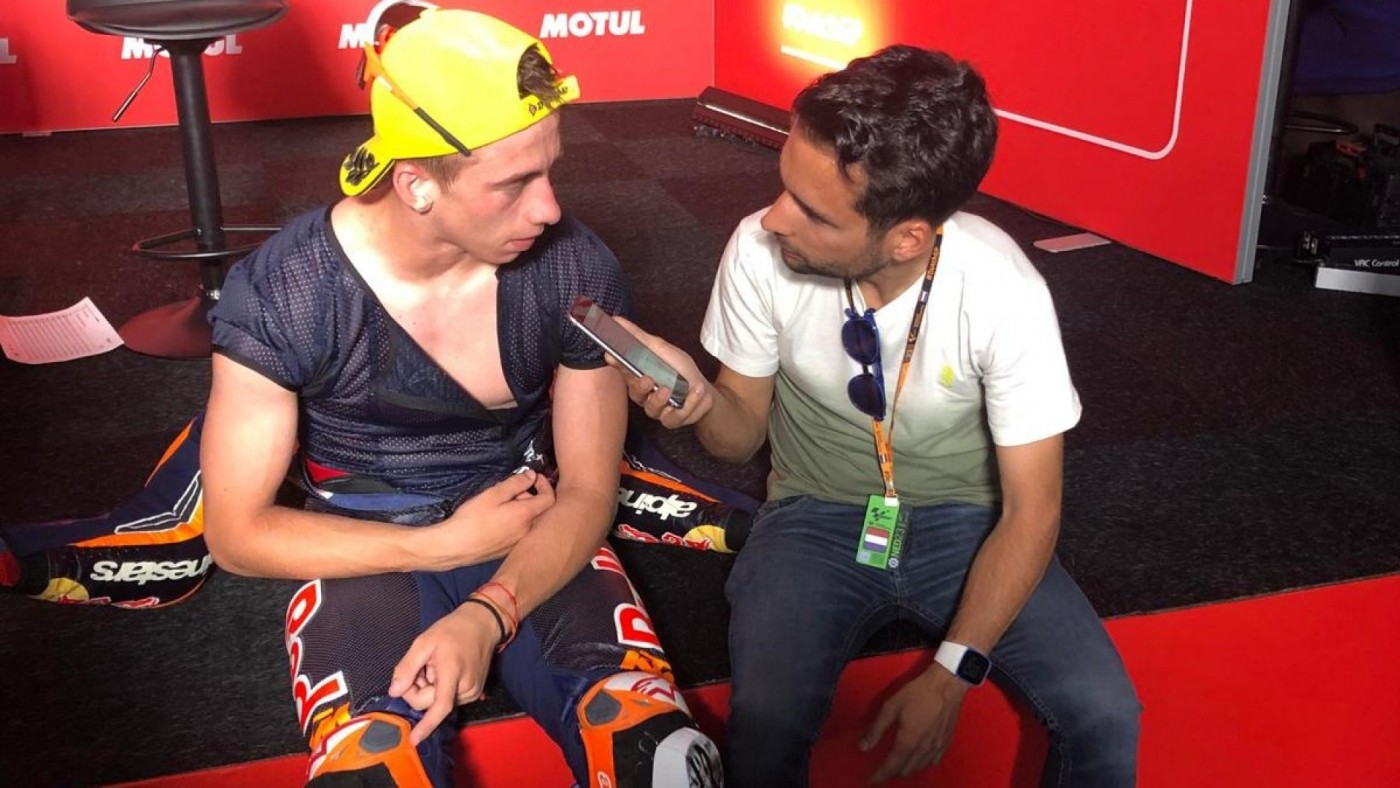 Acosta: "Me voy contento de Assen, ganar la carrera era muy difícil"