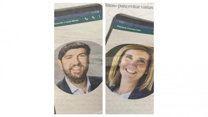 La Opinión publica los Whatsapp entre López Miras y Patricia Fernández