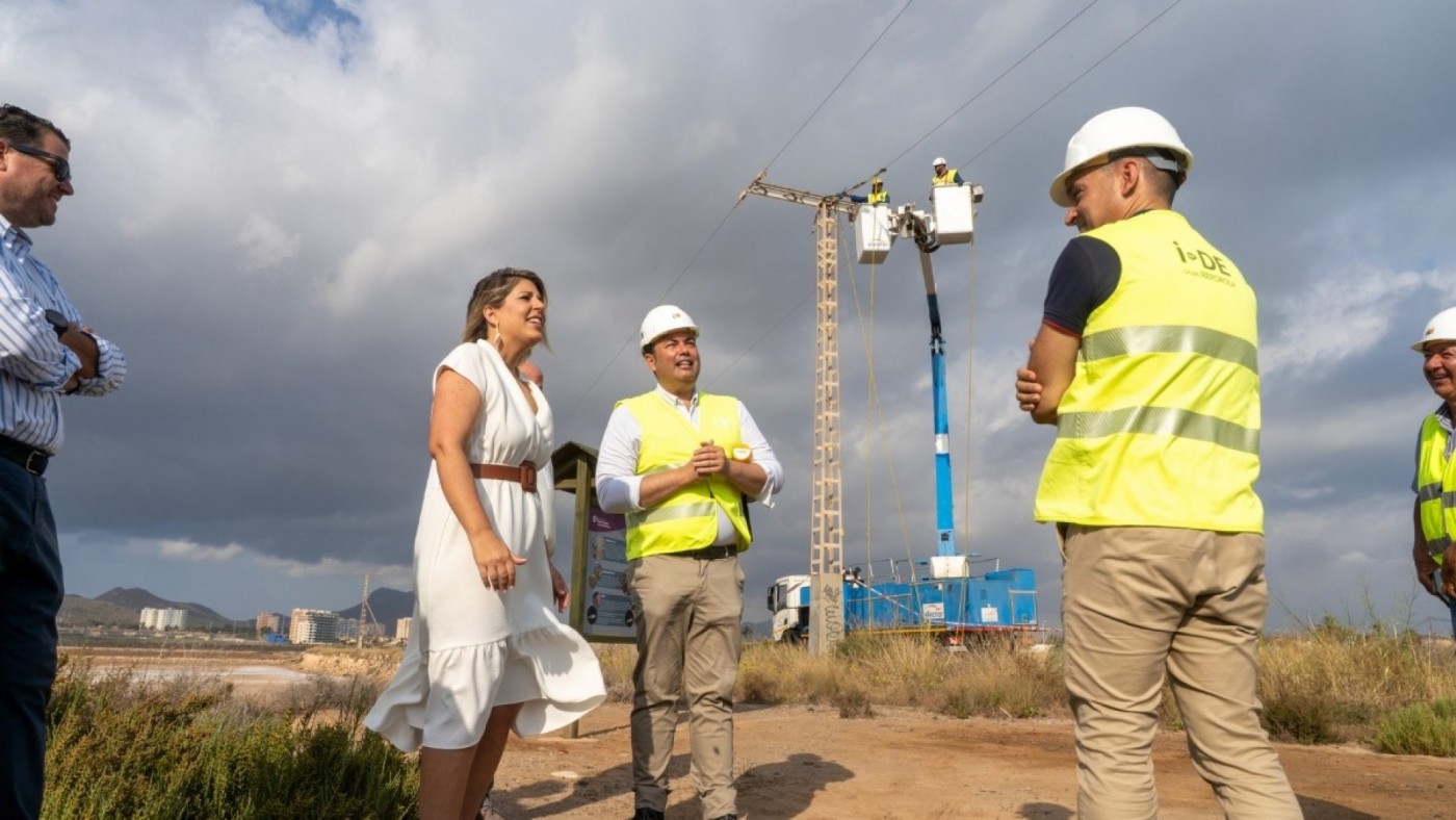 Comienza la sustitución de la línea eléctrica aérea en las salinas de Marchamalo