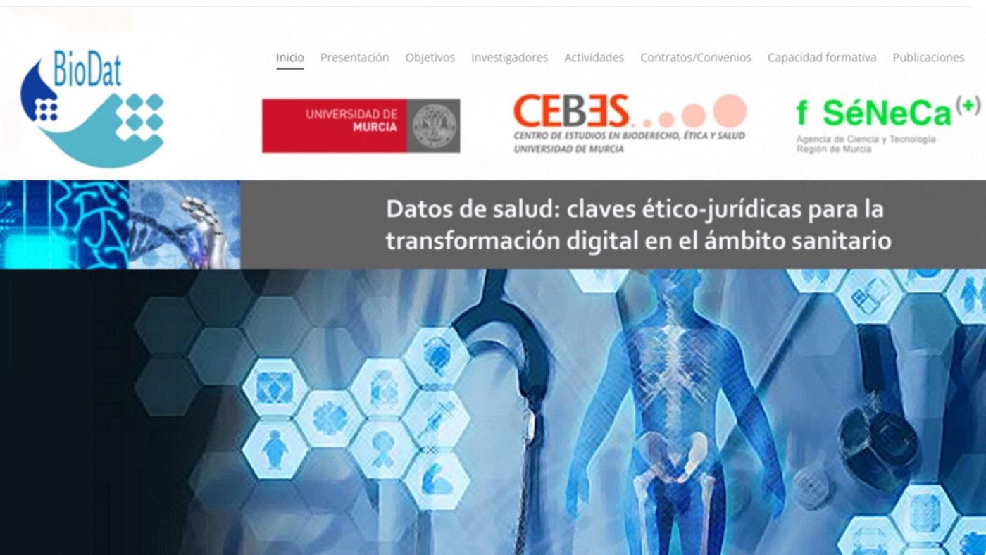 Página web del proyecto Biodat. CEBES