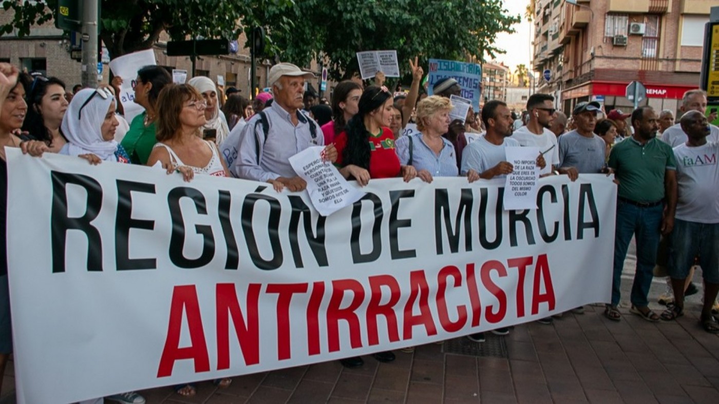 Movilización contra el racismo en Murcia el 24 de marzo 