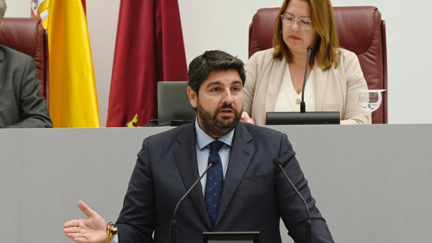 López Miras: "Sería intolerable una cesión de Sánchez a los independentistas con la financiación"