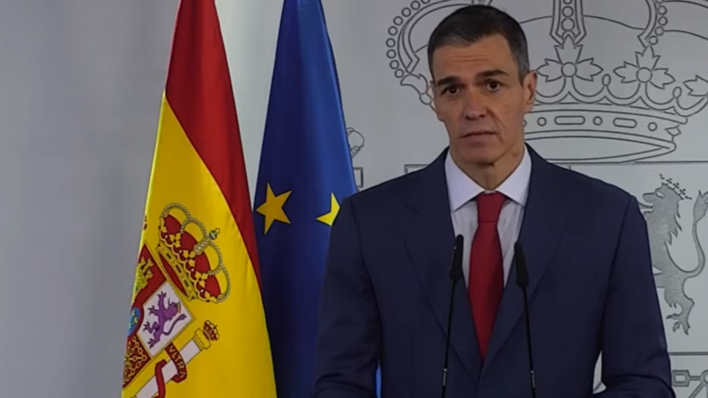 Pedro Sánchez: "No a la guerra" 