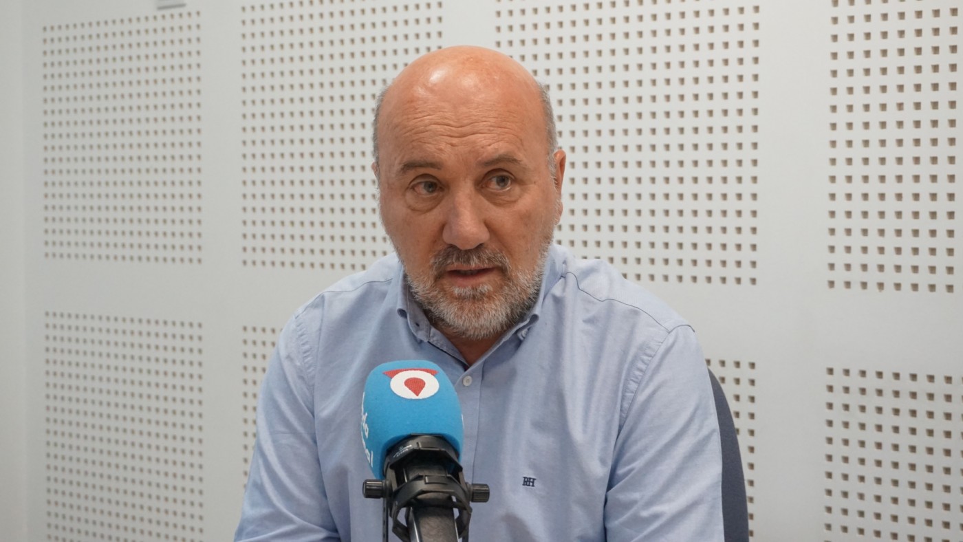 Álvarez-Castellanos durante la entrevista