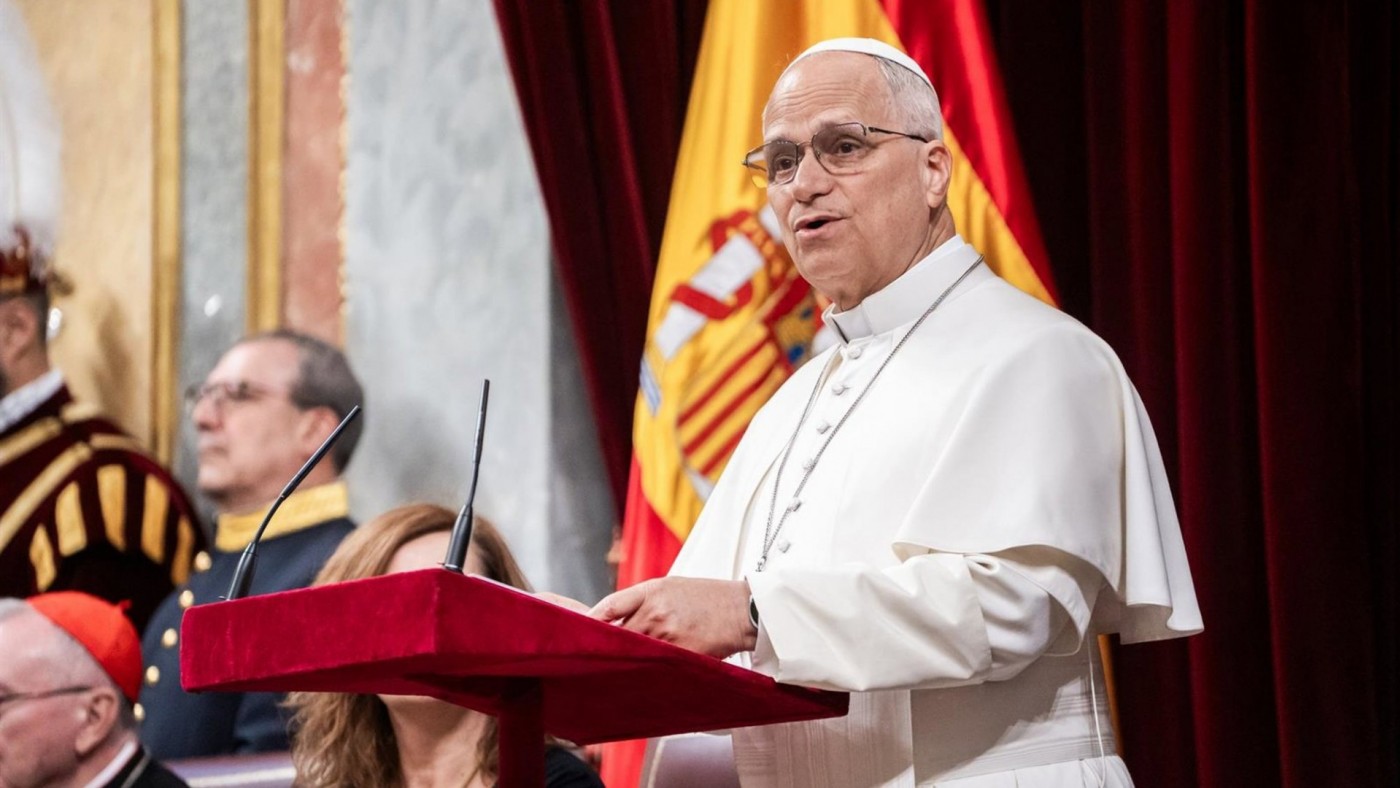 León XIV critica en el Congreso la "descalificación permanente del adversario"