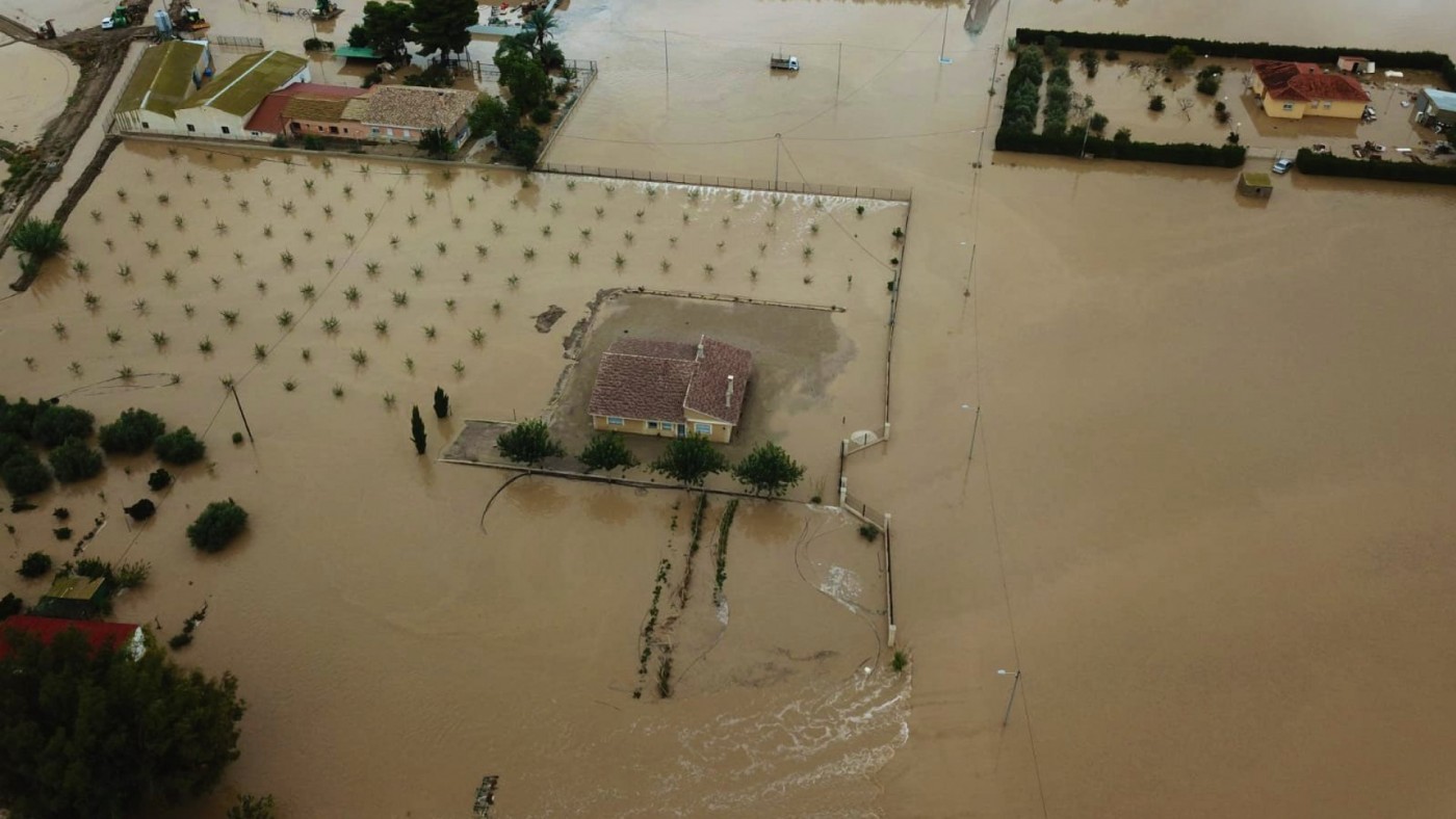 Inundaciones en el Campillo de Lorca