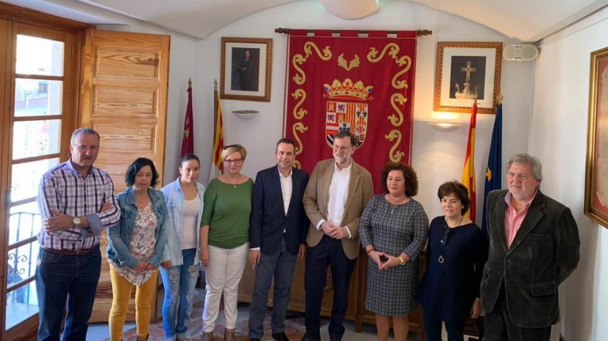 Rajoy visita Abanilla junto a Sáenz de Santamaría y Méndez de Vigo