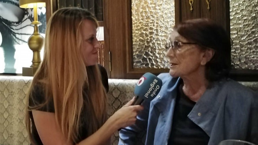 Rosa Regás durante la entrevista.