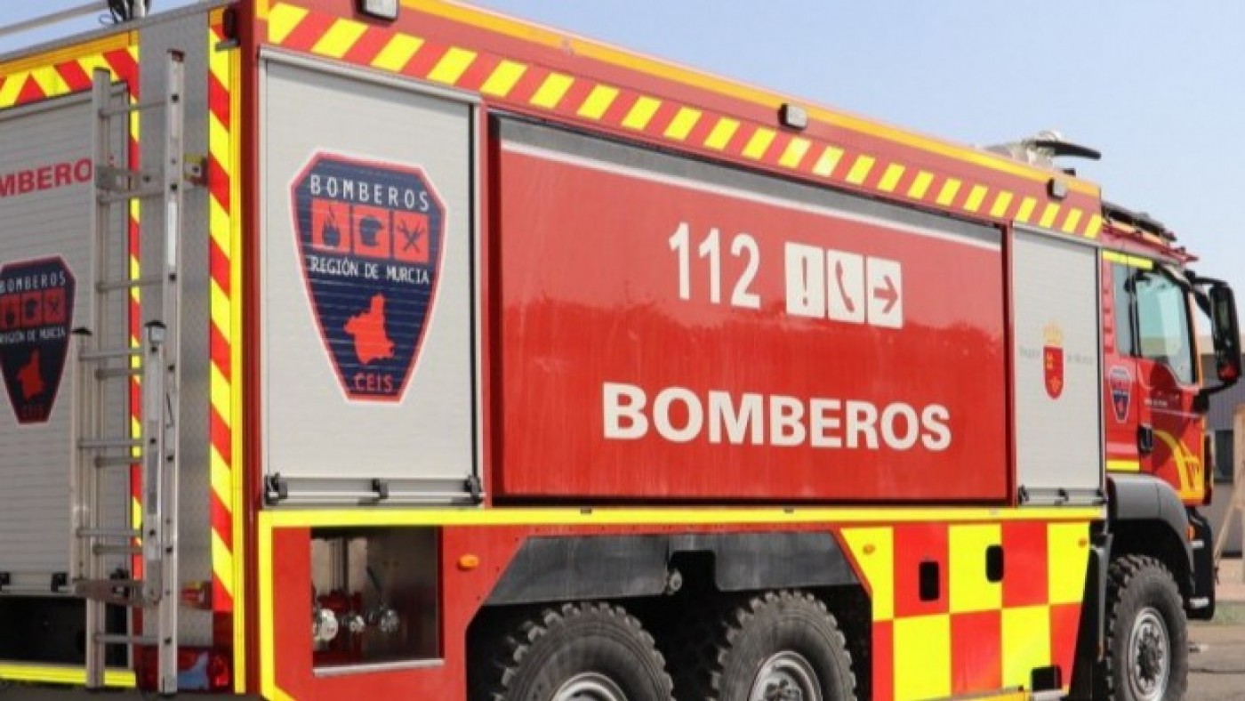 Herido un joven en el incendio de una vivienda en Mazarrón